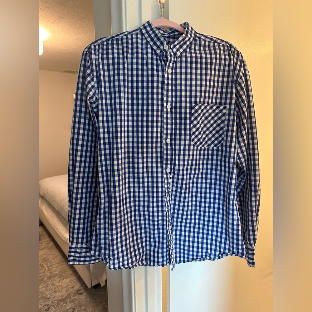 Men’s colbat blue dress shirt